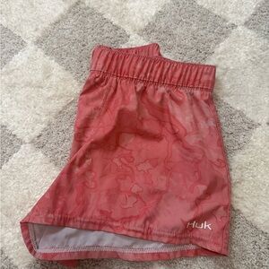 Huk Coral Pink Performance Swim Shorts